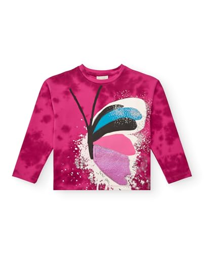 Sweatshirt in Fuchsia, mit Schmetterlingsdruck für Mädchen, Kollektion Crazy Feelings, Größe 6 Jahre Sweatshirt in Fuchsia, mit Schmetterlingsdruck für Mädchen, Kollektion Crazy Feelings, Größe 6 Jahre von Tuc Tuc