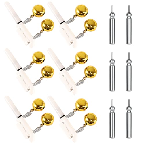 Tulov 6 Stück LED Bissanzeiger Angeln, Angeln Alarm Glocke, Knicklicht Angeln, Beißhaken Farbwechsler mit 2 Stück Glocken, Knicklicht Angelzubehör, Nachtangeln Biss Alarm für Angelrute Tulov 6 Stück LED Bissanzeiger Angeln, Angeln Alarm Glocke, Knicklicht Angeln, Beißhaken Farbwechsler mit 2 Stück Glocken, Knicklicht Angelzubehör, Nachtangeln Biss Alarm für Angelrute von Tulov