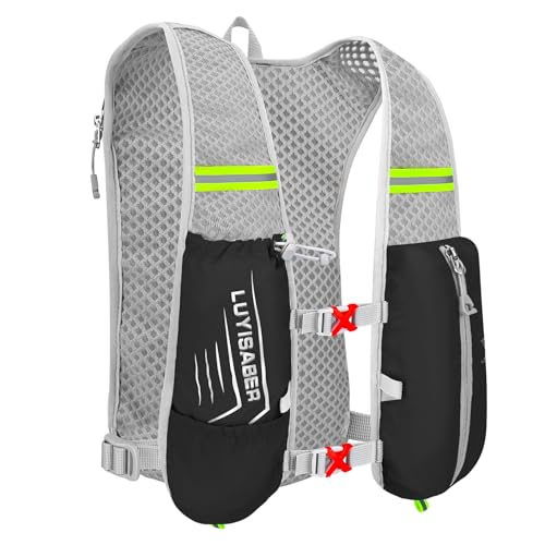 Tumeyser Laufweste Trinkrucksack,Laufrucksack Damen Herren,Running Vest Geeignet für Radfahren,Marathon,Skifahren,Bergsteigen und andere Outdoor Aktivitäten-Schwarz Tumeyser Laufweste Trinkrucksack,Laufrucksack Damen Herren,Running Vest Geeignet für Radfahren,Marathon,Skifahren,Bergsteigen und andere Outdoor Aktivitäten-Schwarz von Tumeyser