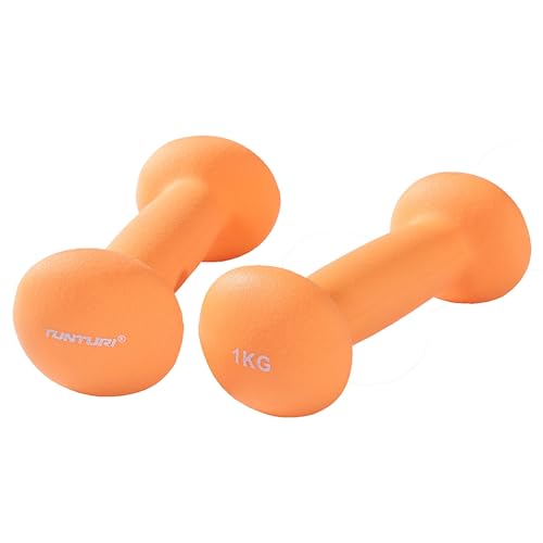 Tunturi 2er Set Kurzhantelset, Fitnessset, 1 kg, Bunte Kurzhanteln mit Neoptren Tunturi 2er Set Kurzhantelset, Fitnessset, 1 kg, Bunte Kurzhanteln mit Neoptren von Tunturi