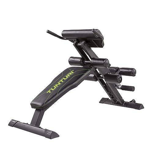 Tunturi CT80 Rückentrainer & Bauchtrainer/Bank/Core Trainer/Hyperextension - Klappbar, für zuhause von Tunturi