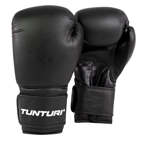 Tunturi Allround Boxhandschuhe 12oz - Geeignet für Boxsack Training - Boxing Gloves für Verschiedene Kampfsportarten, Boxen, Kickboxen, Muay Thai - Sparring - Extra steifes PU-Material von Tunturi