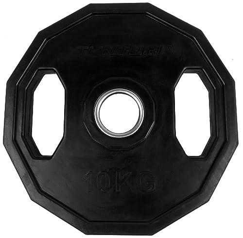 Tunturi Gewichtscheiben 50 mm, 1 x 10 kg, Hantelgewichte aus Gummi mit Griffen Tunturi Gewichtscheiben 50 mm, 1 x 10 kg, Hantelgewichte aus Gummi mit Griffen von Tunturi