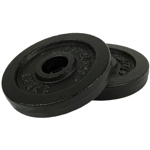 Tunturi Gewichte für Hanteln 2 x 1,25 kg, Hantelgewichte für 30 mm, Gusseisen Tunturi Gewichte für Hanteln 2 x 1,25 kg, Hantelgewichte für 30 mm, Gusseisen von Tunturi