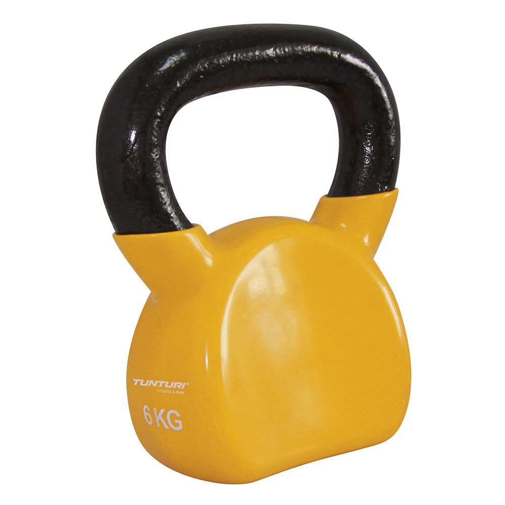 Tunturi Kettlebells With Vynil 6kg Gelb 6 kg von Tunturi