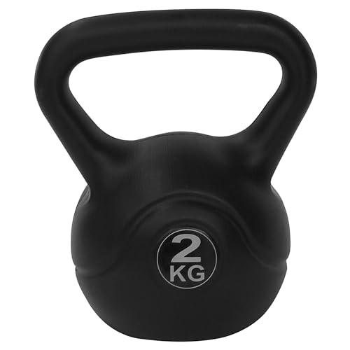 Tunturi Kugelhantel, Kettlebell, PVC mit Sand gefüllt, 2 kg von Tunturi