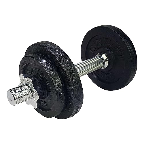 Tunturi Hantel Gusseisen 10kg - Hantelset mit Schraubverschluss - Kurzhantelset - 1 Hantelstange - 30mm - inkl. kostenlose Fitness-App Tunturi Hantel Gusseisen 10kg - Hantelset mit Schraubverschluss - Kurzhantelset - 1 Hantelstange - 30mm - inkl. kostenlose Fitness-App von Tunturi
