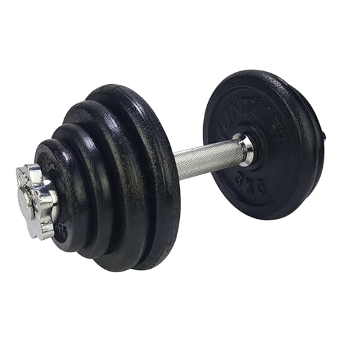 Tunturi Hantel Gusseisen 15kg - Hantelset mit Schraubverschluss - Kurzhantelset - 1 Hantelstange - 30mm - Inkl. kostenlose Fitness-App Tunturi Hantel Gusseisen 15kg - Hantelset mit Schraubverschluss - Kurzhantelset - 1 Hantelstange - 30mm - Inkl. kostenlose Fitness-App von Tunturi