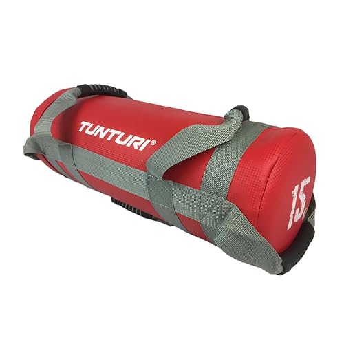 Tunturi Power Bag, Fitnesssack mit 4 Griffen, 15 kg, Sandsack für Krafttraining von Tunturi