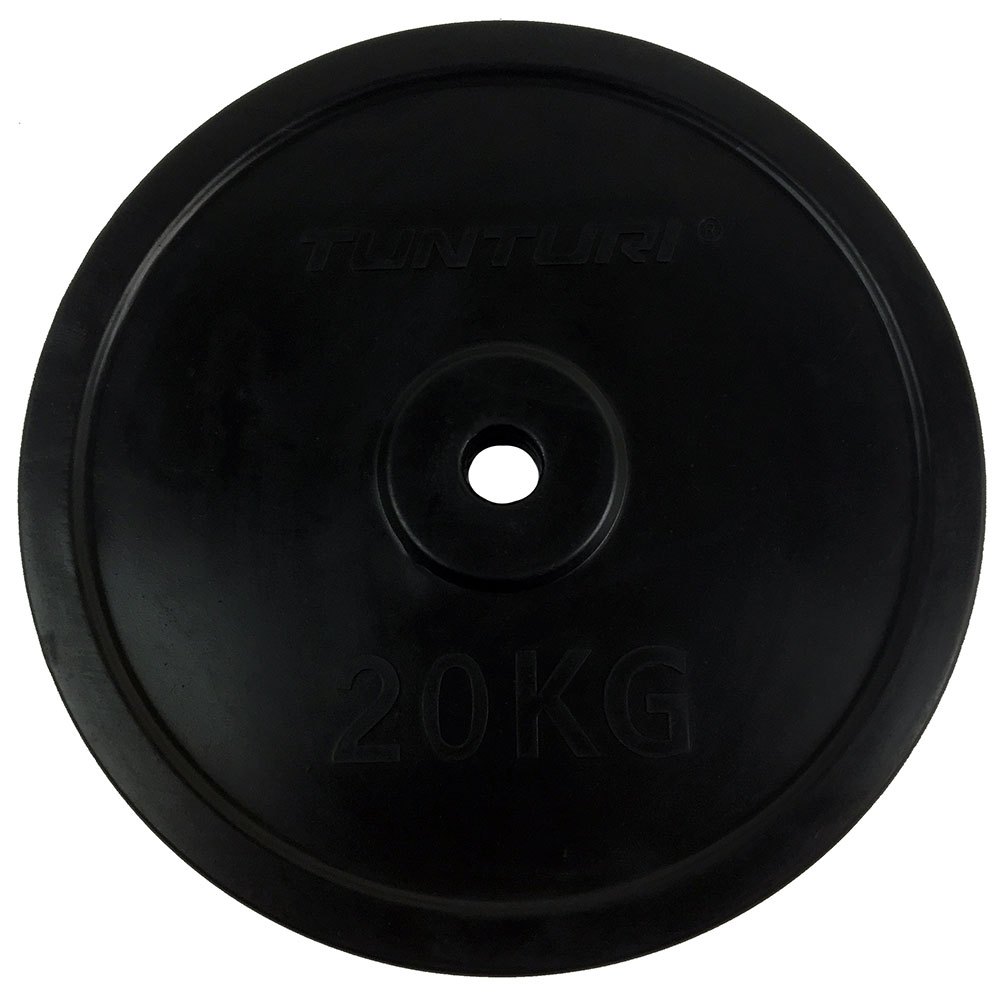 Tunturi Rubber Weight Plate 20kg Schwarz 20 kg von Tunturi