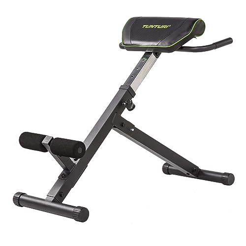 Tunturi Rückentrainer CT40, Hyperextension Bank, Verstellbarer Roman Chair mit 7 Positionen, zusammenklappbar von Tunturi