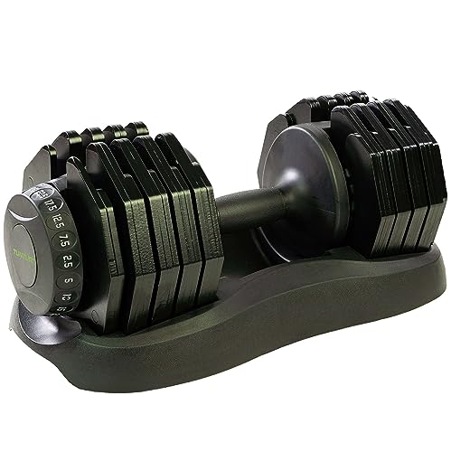 Tunturi Verstellbare Kurzhantel - Selector-Kurzhantel - Hantelset - Einzelhantel - Verstellbar von 2,5 kg bis 25 kg - Inkl. kostenlose Fitness-App Tunturi Verstellbare Kurzhantel - Selector-Kurzhantel - Hantelset - Einzelhantel - Verstellbar von 2,5 kg bis 25 kg - Inkl. kostenlose Fitness-App von Tunturi