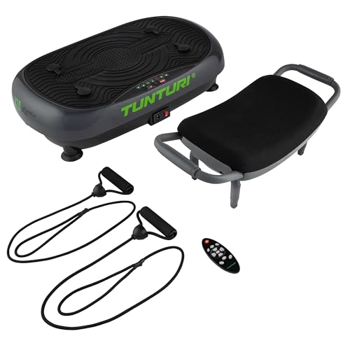 Tunturi Vibrationsplatte Cardio Fit V10 mit Schwingungen, 3 Programme, 30 Geschwindigkeiten, mit Hocker, Fernbedienung und Trainingsbänder Tunturi Vibrationsplatte Cardio Fit V10 mit Schwingungen, 3 Programme, 30 Geschwindigkeiten, mit Hocker, Fernbedienung und Trainingsbänder von Tunturi