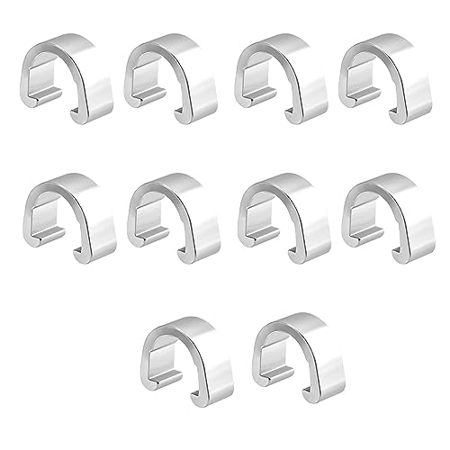 Tuokend 10 Stück Aluminium-Legierung Fahrradkabel C-Clips Bremskabel Gehäuse Clip Feste Klemmen Bremskettenschaltung Schaltung Kabel-Clip von Tuokend