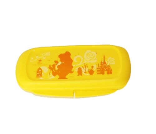 TUPPERWARE Prinzessin Box in Gelb Brillenbox Etui Stifte + Kugelschreiber von Tupperware