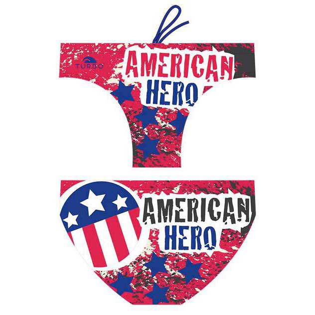 Turbo American Hero-happy Swimming Brief Rot 3-4 Years Junge von Turbo