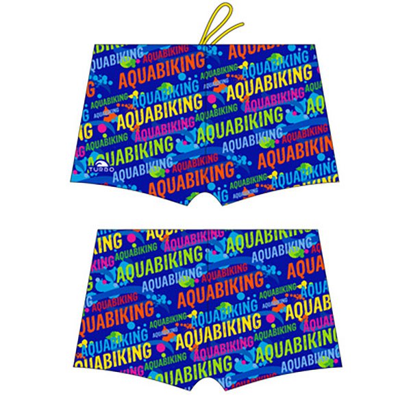 Turbo Aquabiking Letters Swim Boxer Blau M Mann von Turbo