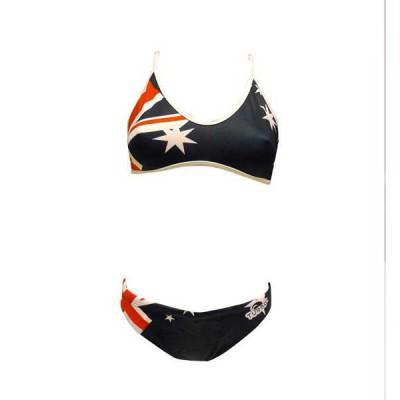 Turbo Australian Flag Bikini Blau 5XL Frau von Turbo