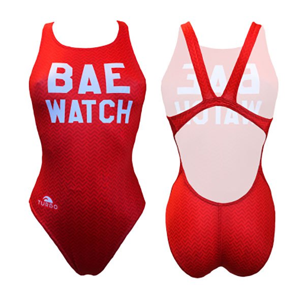 Turbo Bae Watch Swimsuit Rot 2XL Frau von Turbo