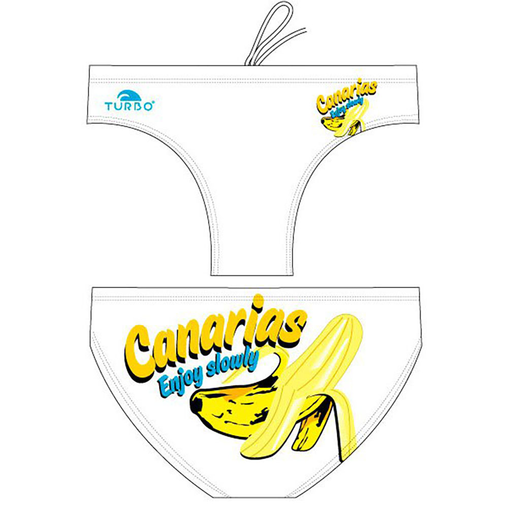 Turbo Banana Enjoy Slowly Waterpolo Swimming Brief Weiß M Mann von Turbo