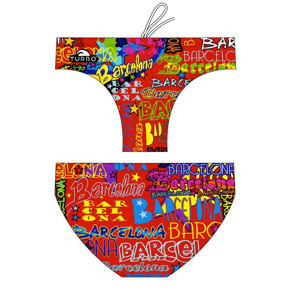Turbo Barcelona Lights Swimming Brief Rot 2XL Mann Turbo Barcelona Lights Swimming Brief Rot 2XL Mann von Turbo
