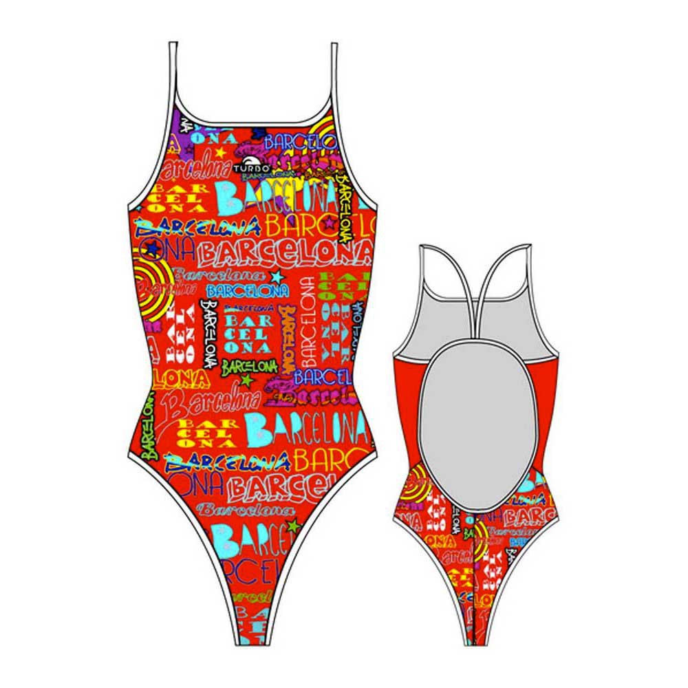 Turbo Barcelona Lights Swimsuit Orange 2XL Frau von Turbo