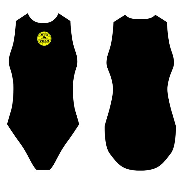 Turbo Basic Waterpolo Swimsuit Schwarz 11-12 Years Mädchen von Turbo