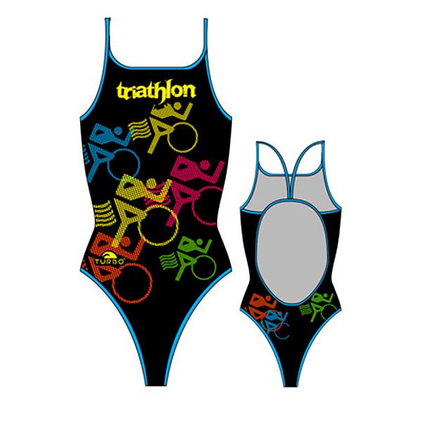 Turbo Bikes Triathlon Swimsuit Schwarz 2XL Frau von Turbo