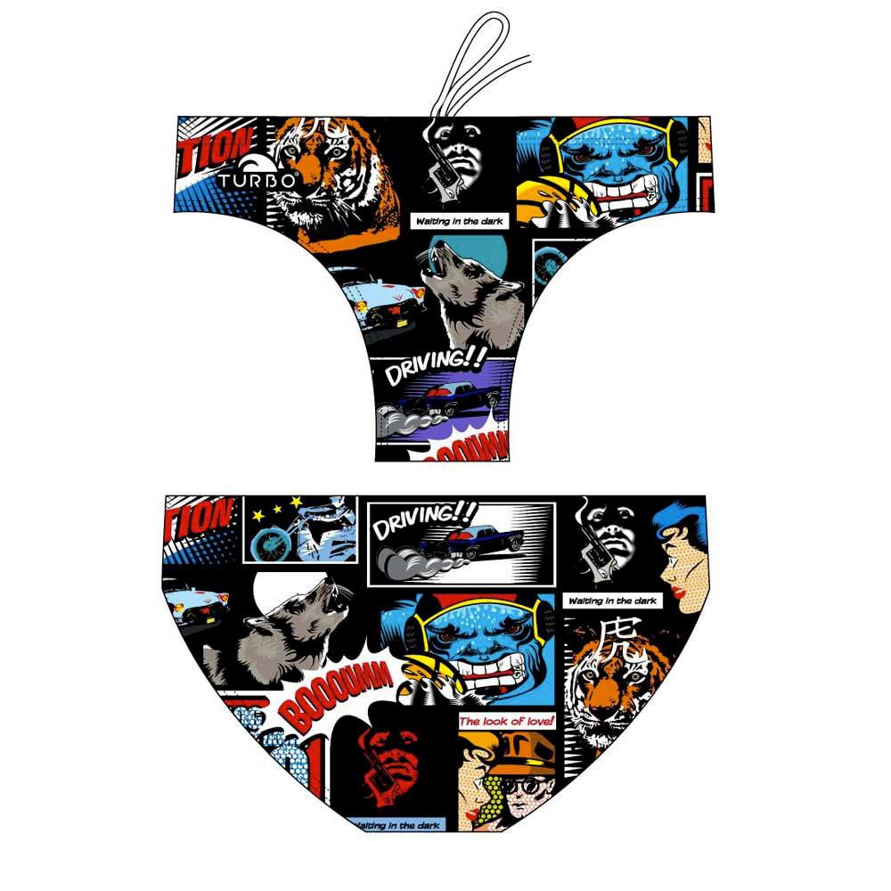 Turbo Black Comic Swimming Brief Mehrfarbig 3XL Mann Turbo Black Comic Swimming Brief Mehrfarbig 3XL Mann von Turbo