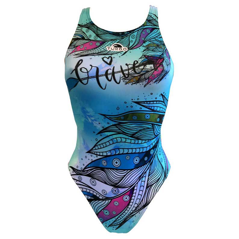 Turbo Brave Swimsuit Blau M Frau von Turbo