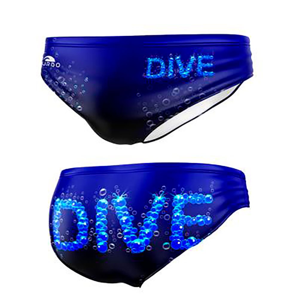 Turbo Bubble Dive Swimming Brief Blau 2XL Mann von Turbo