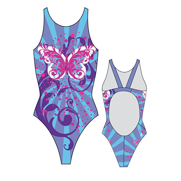 Turbo Butterfly Stars Pro Resist Swimsuit Blau 3XL Frau von Turbo