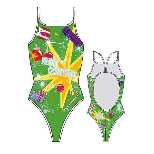 Turbo Christmas Explotion Swimsuit Grün M Frau von Turbo