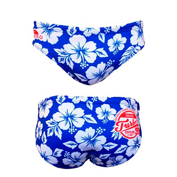 Turbo Classic Hibis Swimming Brief Blau M Mann Turbo Classic Hibis Swimming Brief Blau M Mann von Turbo