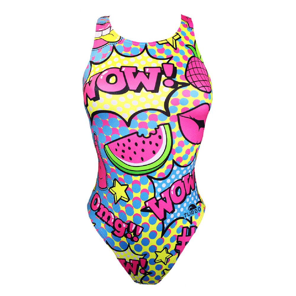 Turbo Cool Comic Swimsuit Mehrfarbig 4XL Frau von Turbo