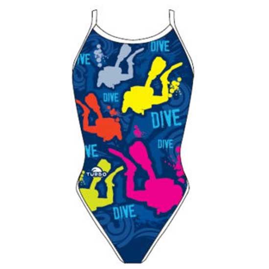 Turbo Dive 2016 Revolution Swimsuit Blau XL Frau von Turbo