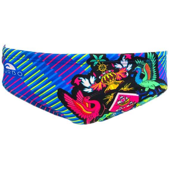 Turbo Emblem Swimming Brief Mehrfarbig XL Mann von Turbo