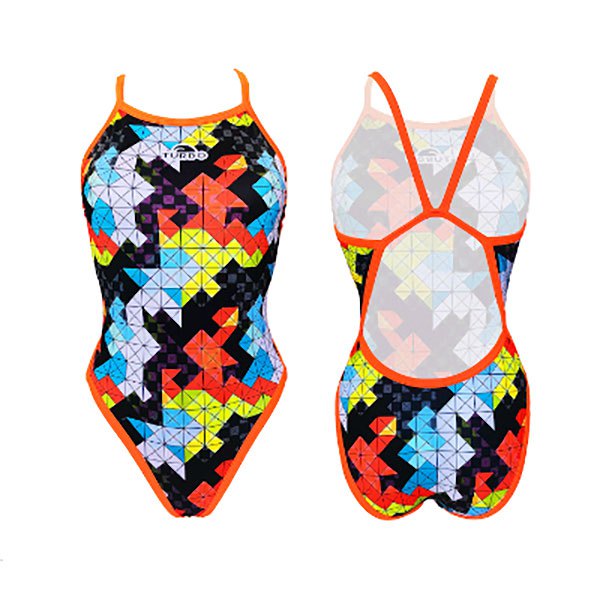 Turbo Flexie Swimsuit Orange 4XL Frau von Turbo