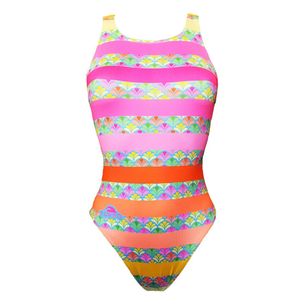 Turbo Flu Lines Swimsuit Rosa 3XL Frau von Turbo