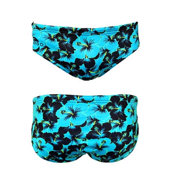 Turbo Fluor Hibis Swimming Brief Blau,Schwarz L Mann Turbo Fluor Hibis Swimming Brief Blau,Schwarz L Mann von Turbo