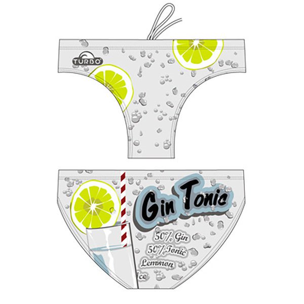 Turbo Gin Tonic Swimming Brief Weiß 4XL Mann von Turbo