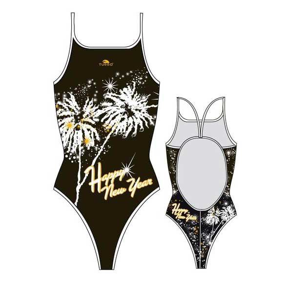 Turbo Happy New Year Swimsuit Rot,Weiß 5XL Frau Turbo Happy New Year Swimsuit Rot,Weiß 5XL Frau von Turbo
