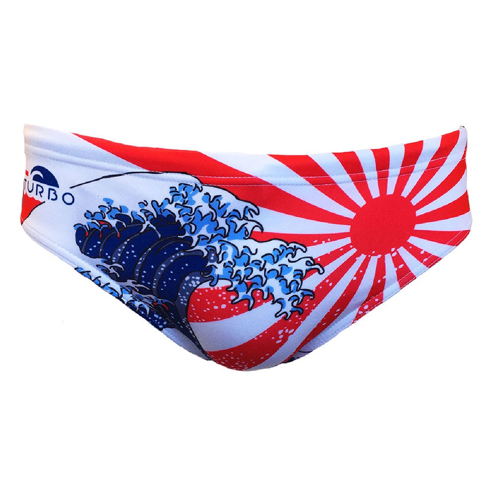 Turbo Japan Kanji Swimming Brief Rot,Blau L Mann von Turbo