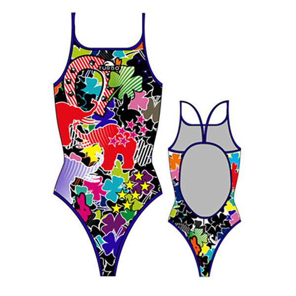 Turbo Luck Thin Strap Swimsuit Schwarz 9-10 Years Mädchen von Turbo