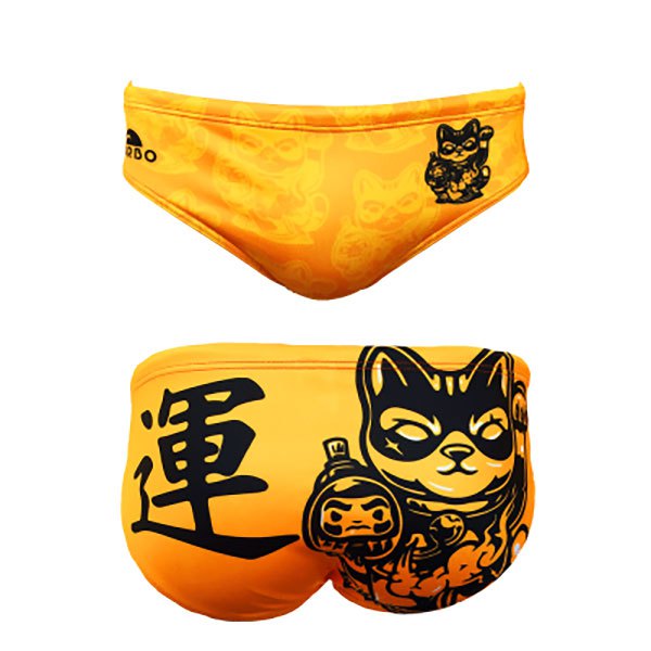 Turbo Lucky Cat Swimming Brief Gelb,Orange 3XL Mann von Turbo