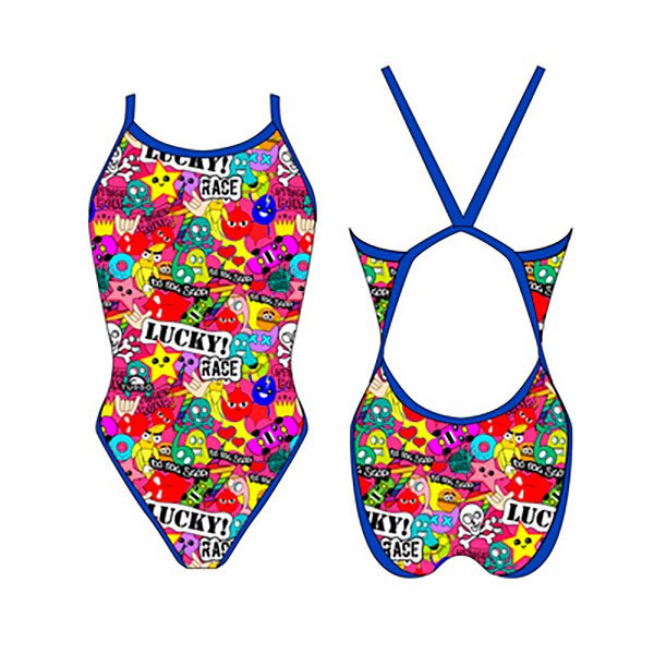 Turbo Lucky Race Swimsuit Mehrfarbig M Frau von Turbo