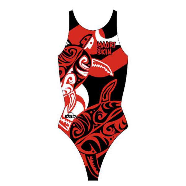 Turbo Maori Skin Tattoo Swimsuit Rot S Frau von Turbo