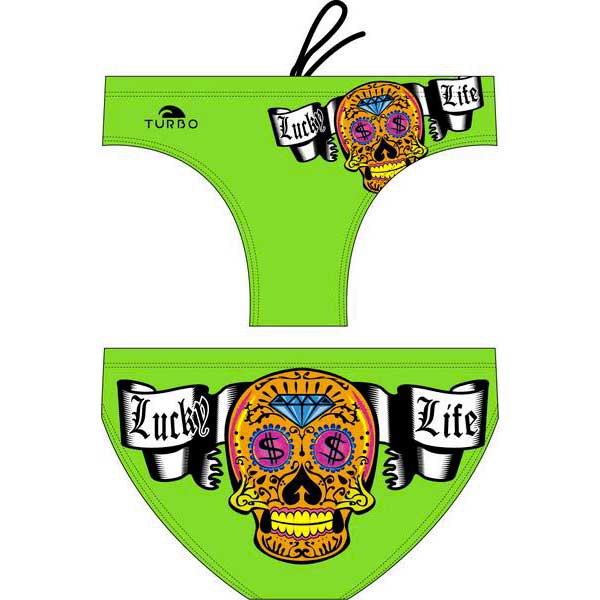 Turbo Money Skull Swimming Brief Grün M Mann von Turbo