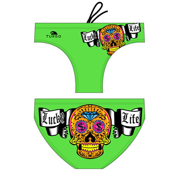 Turbo Money Skull Waterpolo Swimming Brief Grün 12-24 Months Junge von Turbo