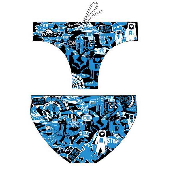 Turbo Mural Swimming Brief Blau,Schwarz S Mann Turbo Mural Swimming Brief Blau,Schwarz S Mann von Turbo